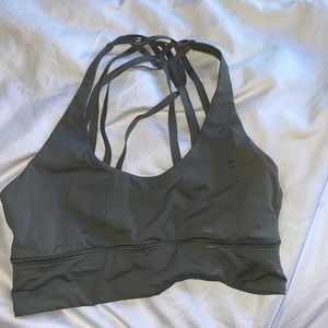 Green Lululemon sports bra